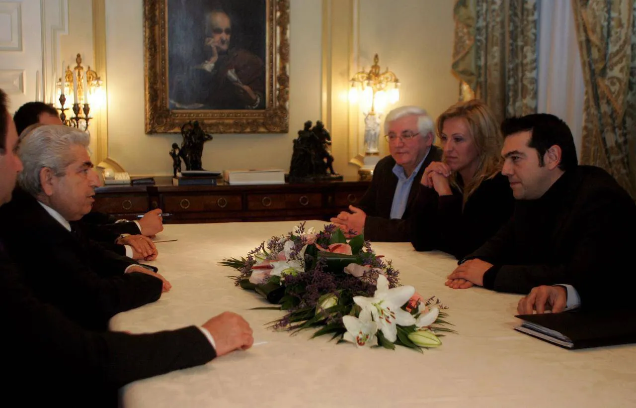 CHRISTOFIAS - TSIPRAS - DOUROU